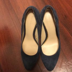 Navy Zara Platform Heel